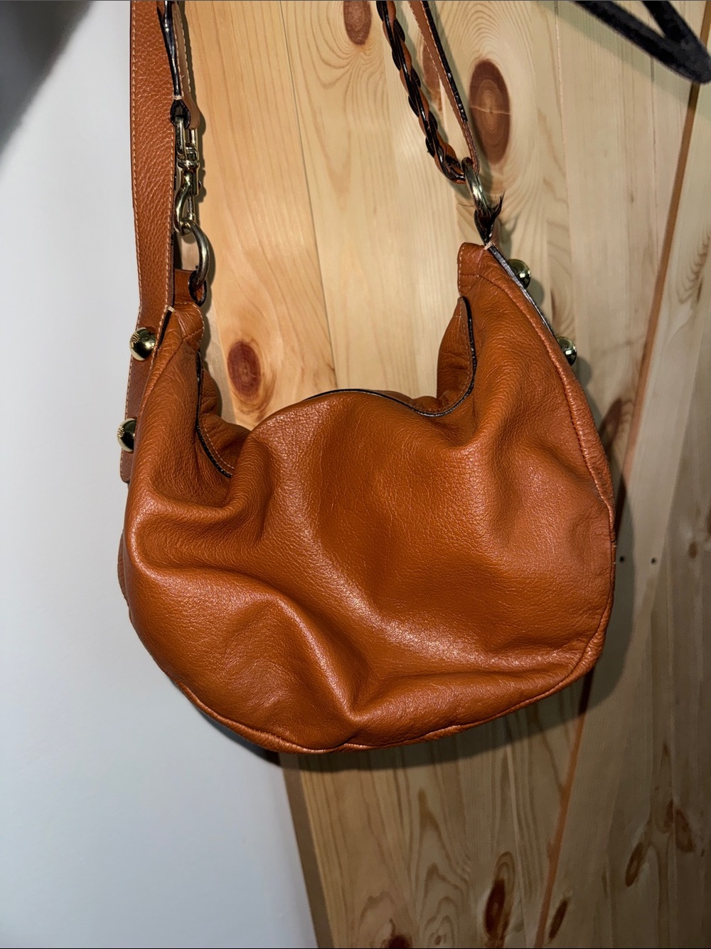 Mulberry Tan Leather Daria Hobo Bag - Signature Tree Plaque - Picture 10 of 14